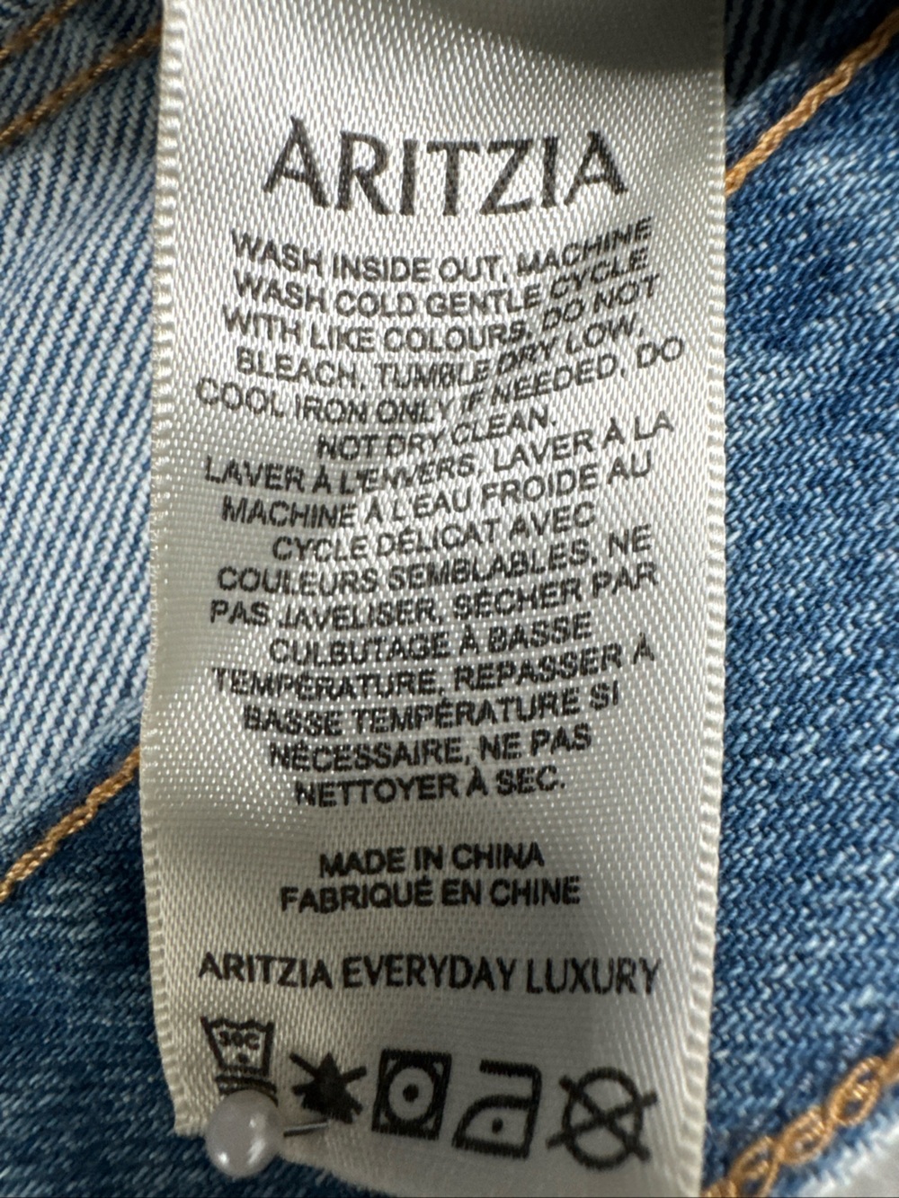 Aritzia Denim Forum "The 90s" Lo-Rise Baggy Wide Leg Jeans Women's Sz 29W NWT - Picture 15 of 16